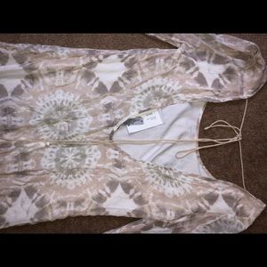 Extra small multi neutral color dress